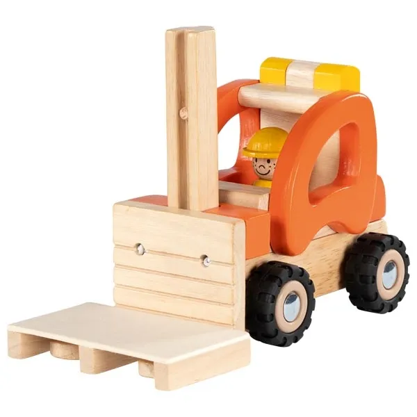 Goki Carrello Elevatore Arancio giocattolo legno