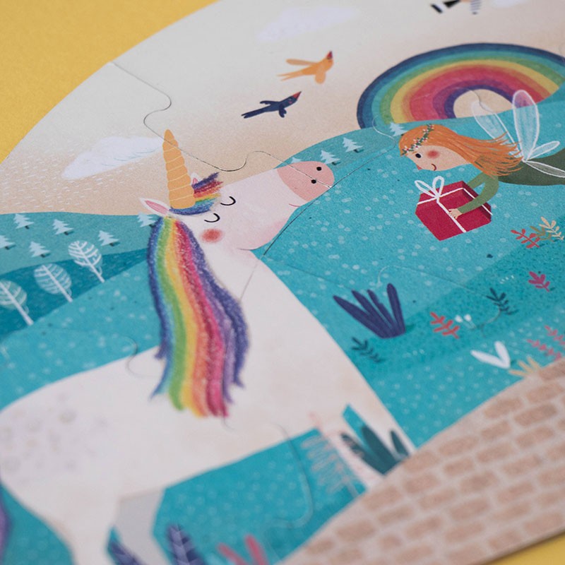 Londji Unicorn puzzle progressivo 5 soggetti reversibile