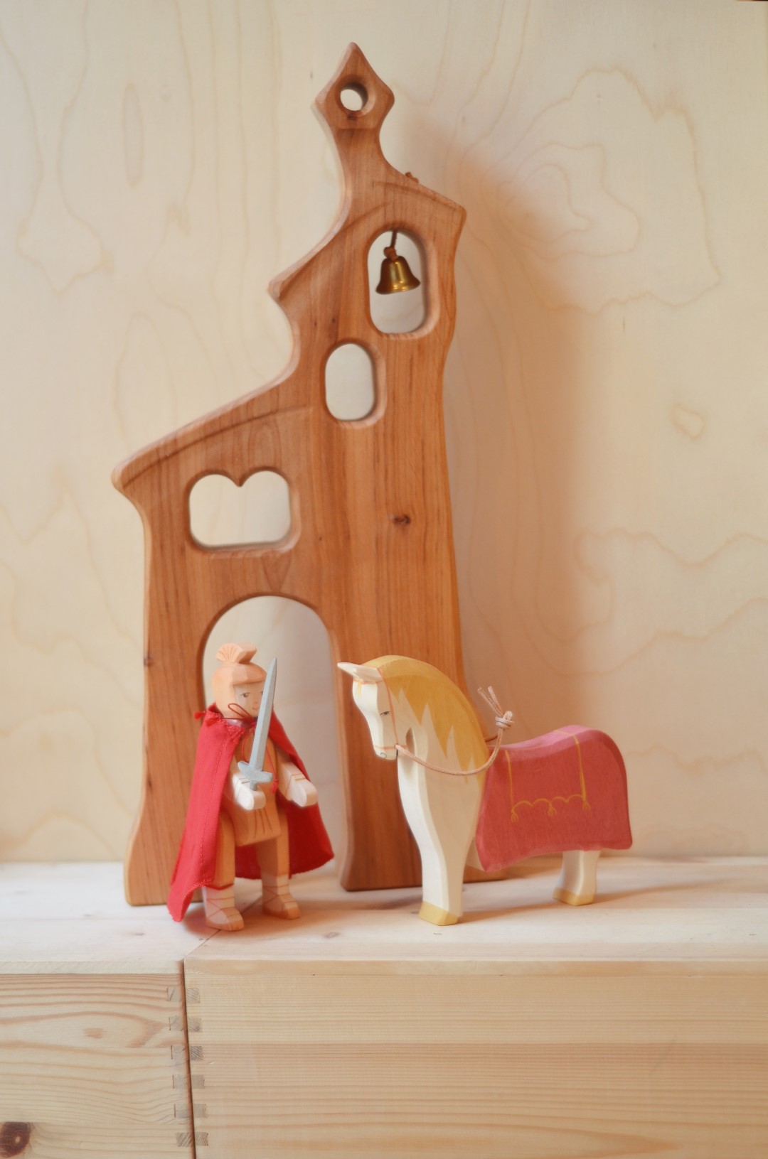 Ostheimer San Martino a Cavallo Set Figure Legno