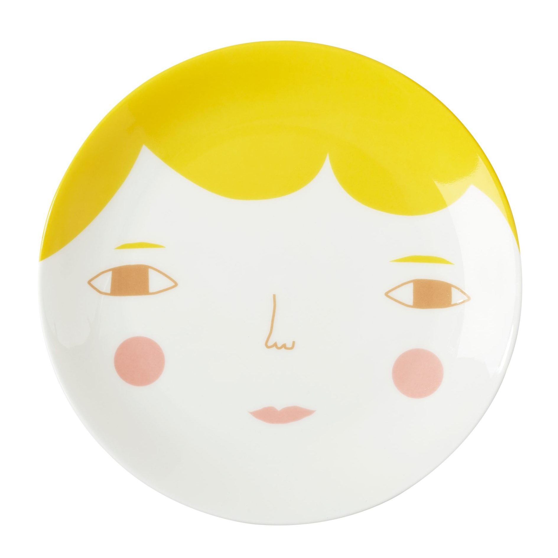 Donna Wilson Goldie piatto porcellana 21 cm decorato