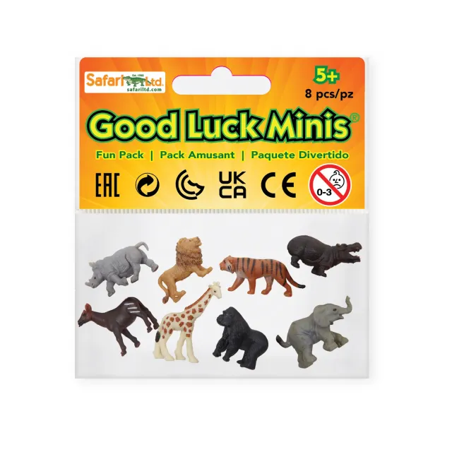 Safari Ltd Good Luck Minis Wild Safari set 8 miniature animali