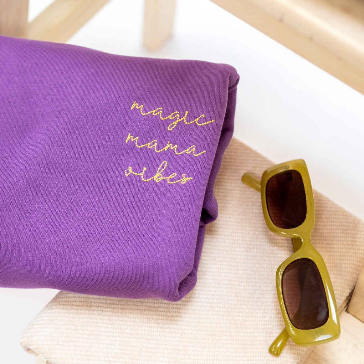 Ella and Rapha Mama felpa violet classic fit viola