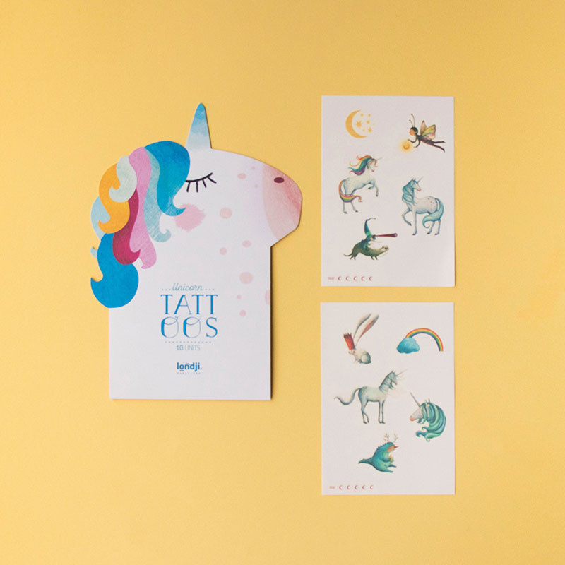 Londji Unicorn set 10 tatuaggi temporanei bambini