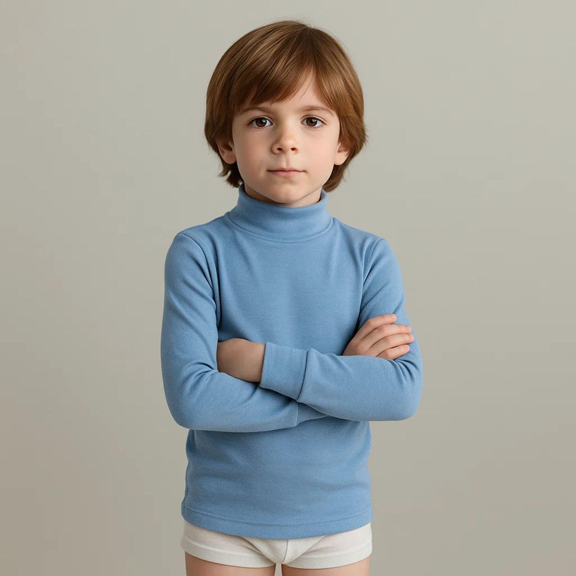 Babidu Punt Nou lupetto termico bambino maniche lunghe caldo