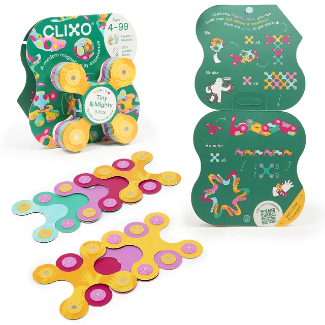 Clixo Tiny & Mighty Giungla gioco magnetico 9 pezzi