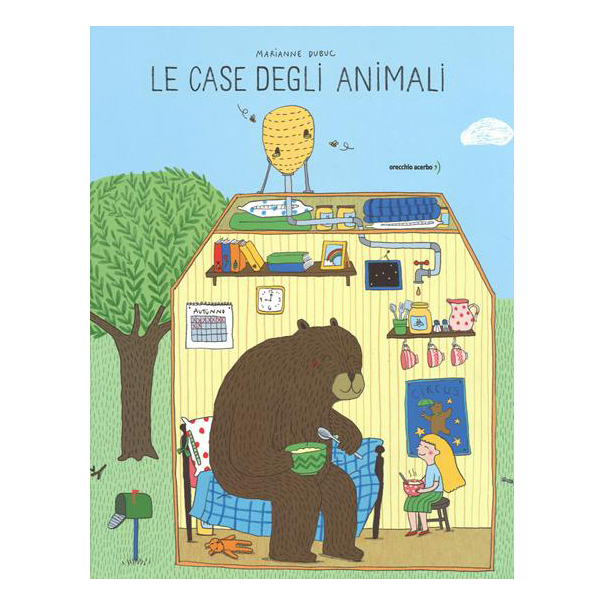 Orecchio Acerbo Le case degli animali libro cartonato 4 anni