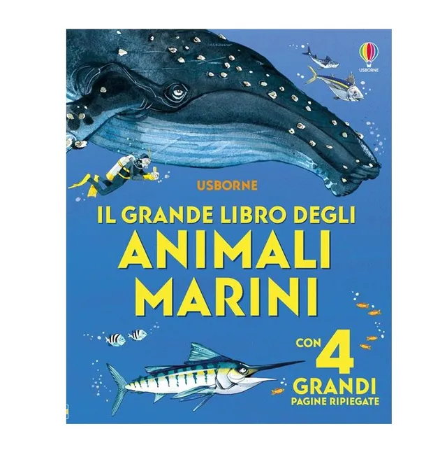 Usborne Il grande libro animali marini libro bambini dai 3 anni