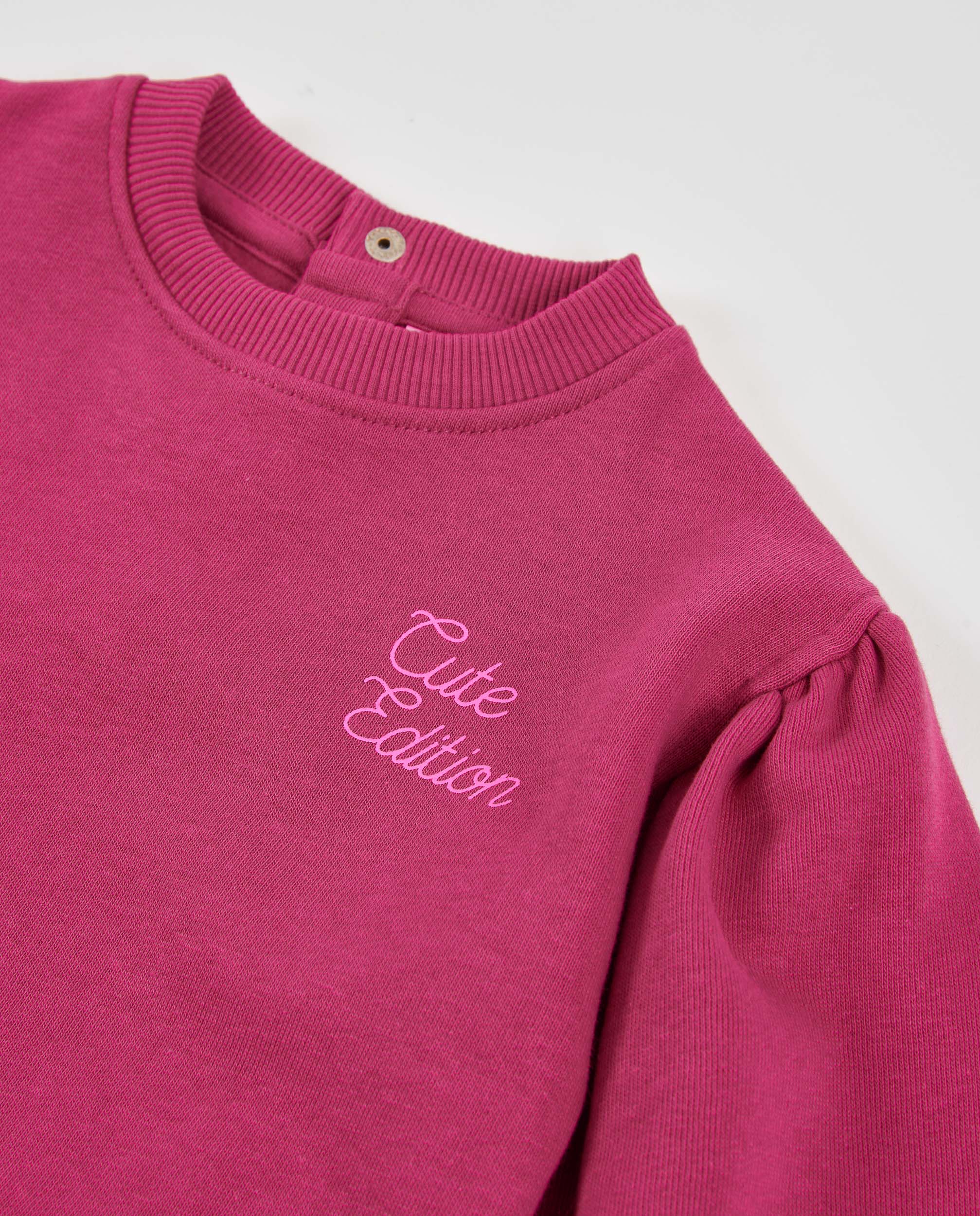 Tuc Tuc Little Ballerina felpa bambina fucsia con fiocchi