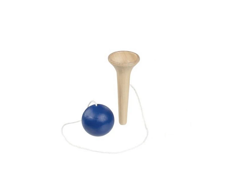 Goki Bilboque gioco abilità in legno 12,5 cm