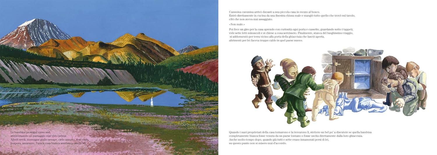 Orecchio Acerbo Bianca come la neve libro illustrato 32 pagine da 5 anni