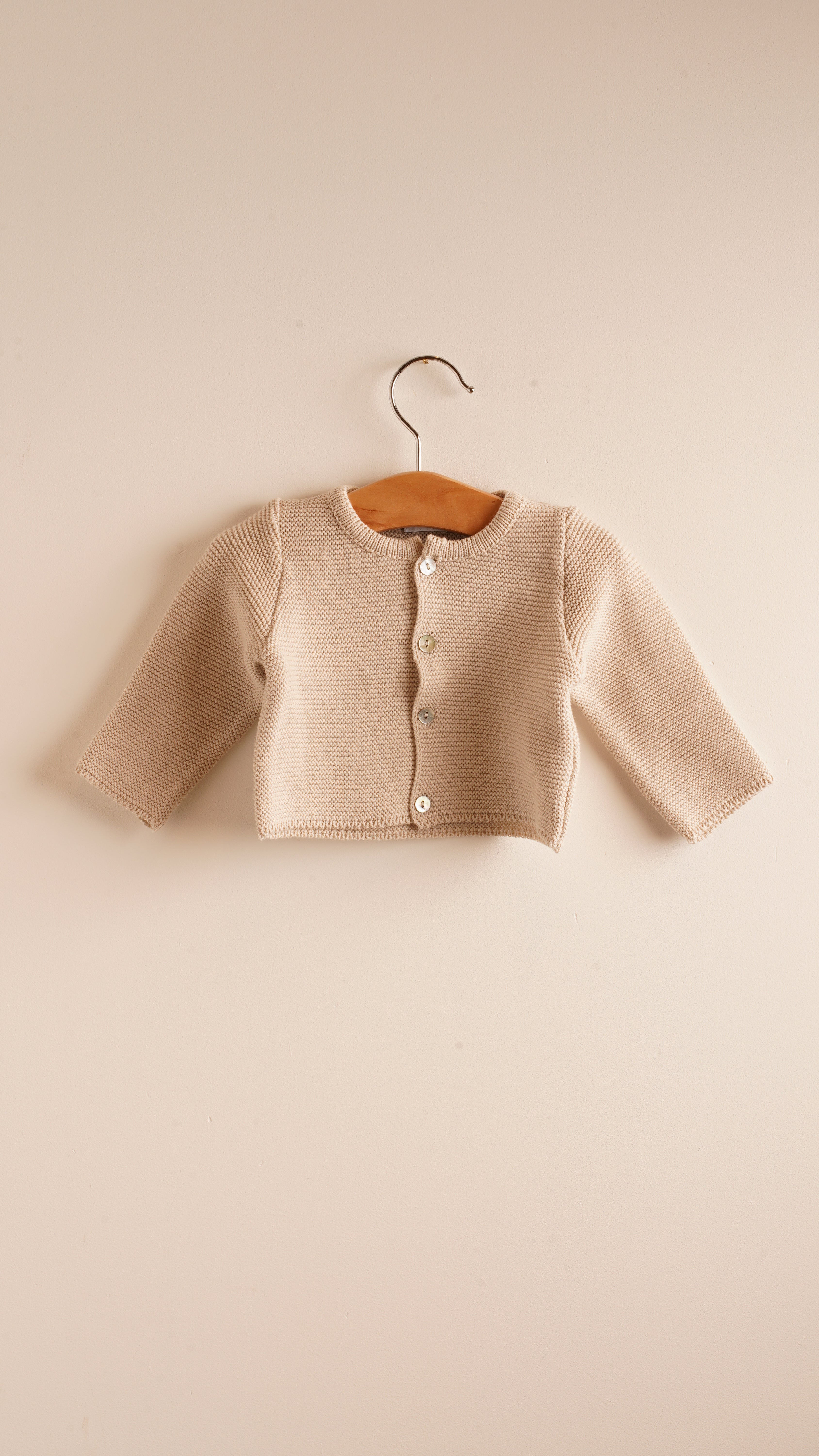 Mebi Giacca Bambino Cotone Beige 100% Cotone