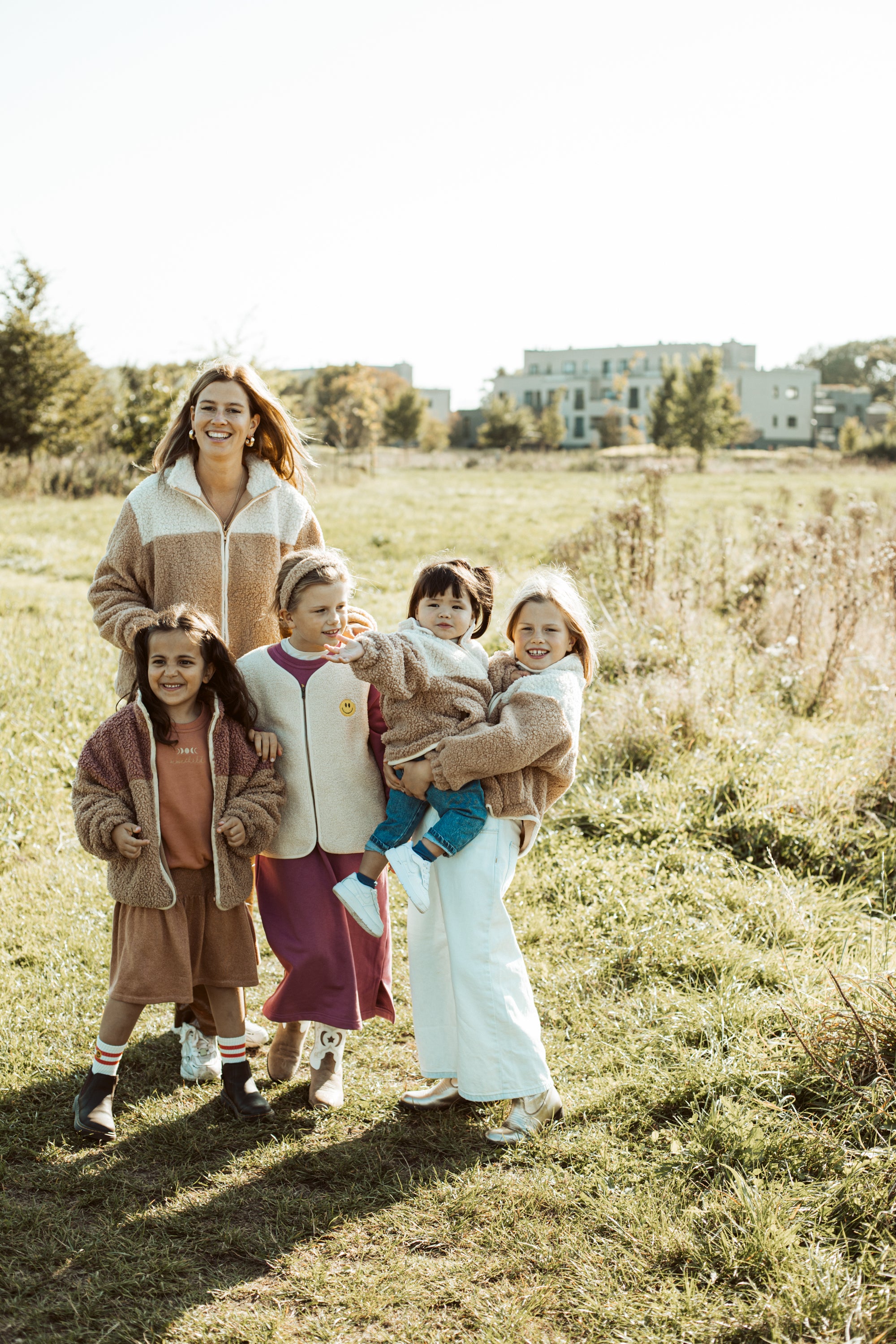 Ella and Rapha Heart giacca teddy donna cranberry pile