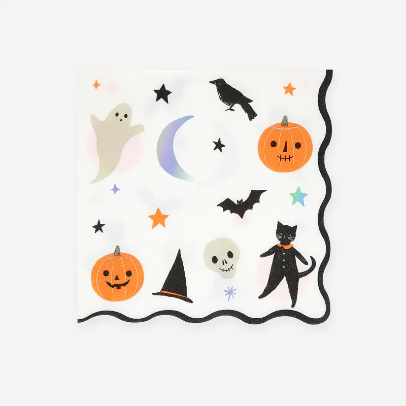 Meri Meri tovaglioli Halloween carta 16 pezzi 16,5 cm
