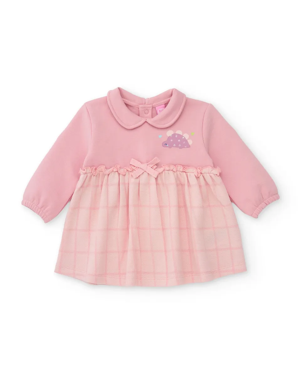 Tuc Tuc Roar Dino vestito neonata felpa rosa dinosauro