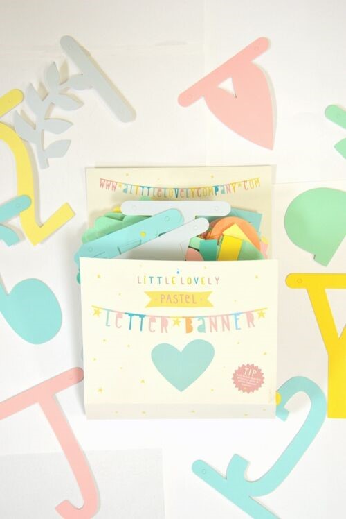 Little Lovely ghirlanda lettere pastello 138 pezzi