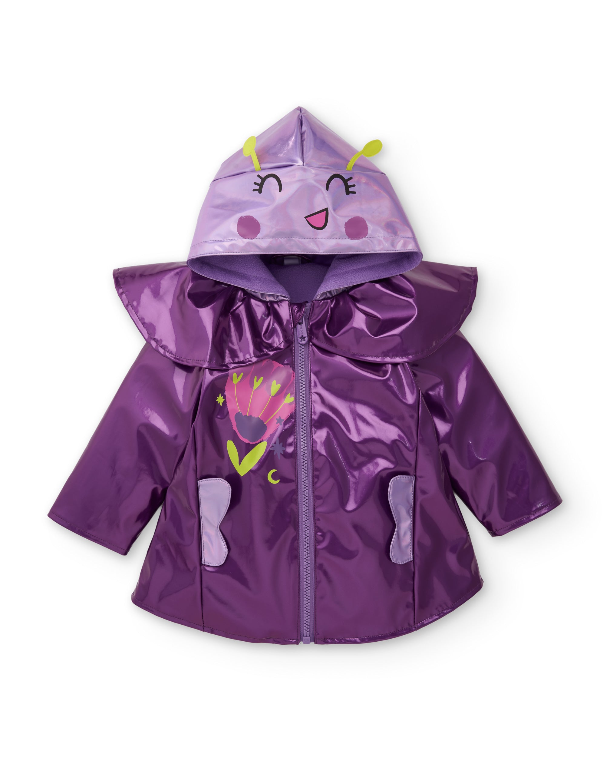 Tuc Tuc Mystic Forest giacca antipioggia bambina viola con cappuccio