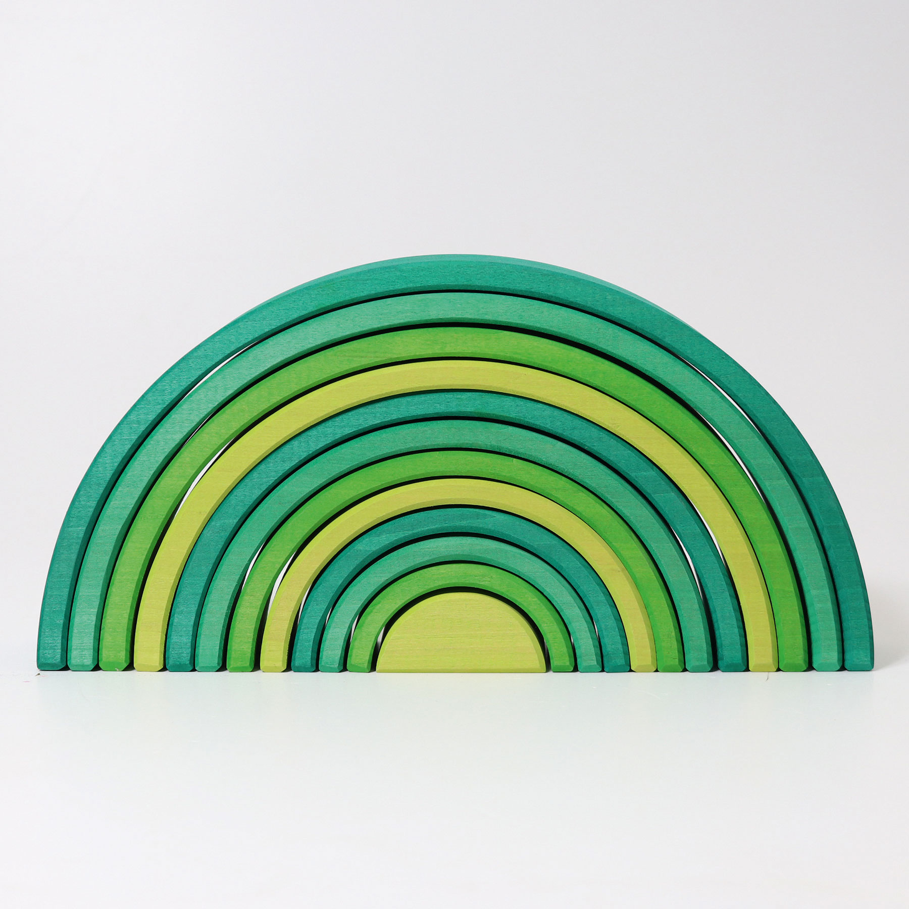 Grimm's arcobaleno legno 12 pezzi forest green