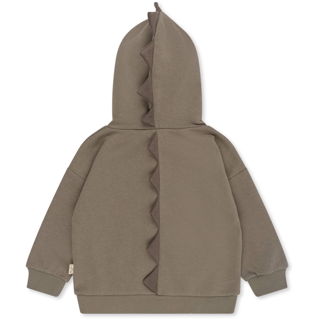 Konges Sløjd Lou felpa cotone drago con cappuccio