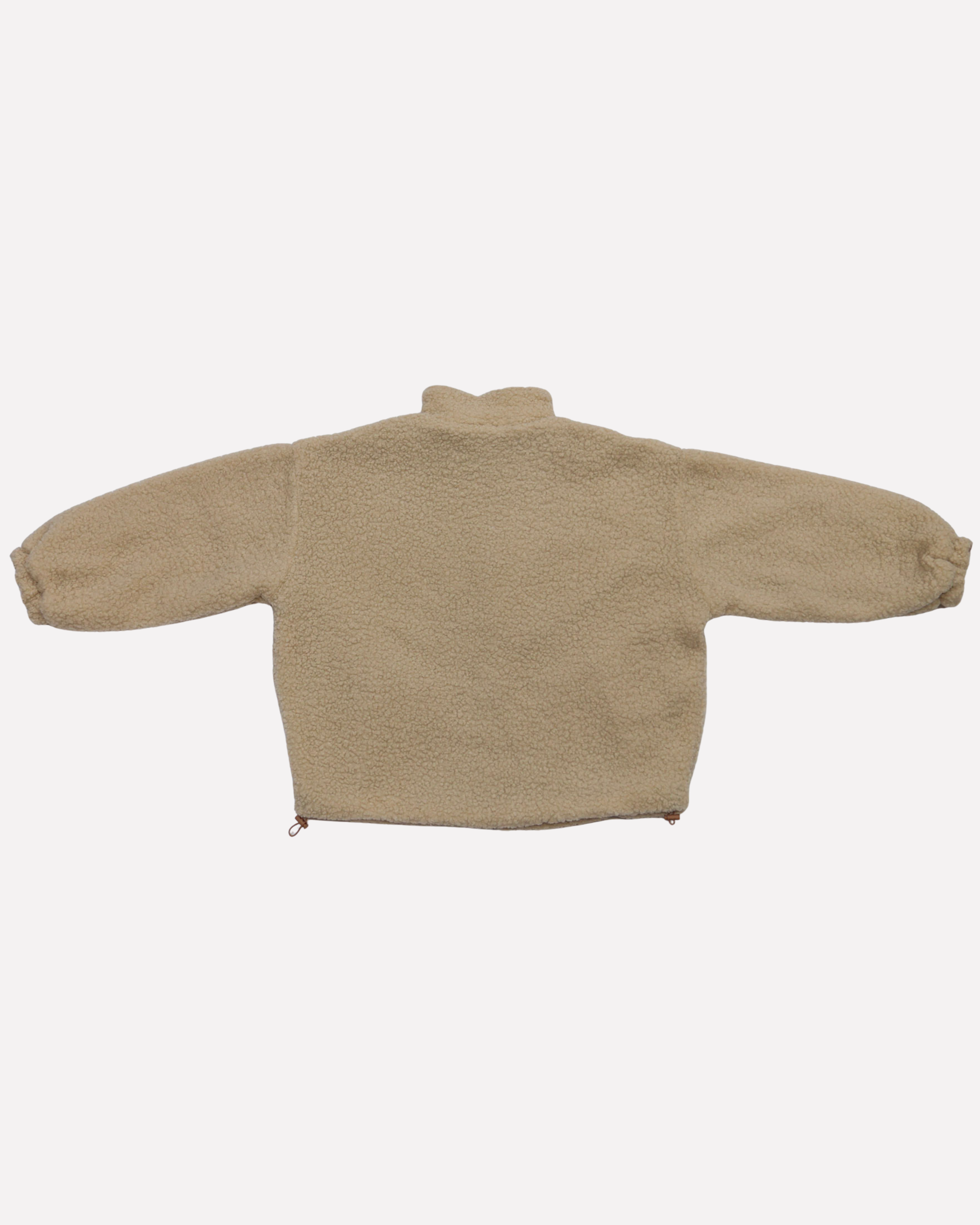 Ella and Rapha Teddy giacca beige taglia unica calda