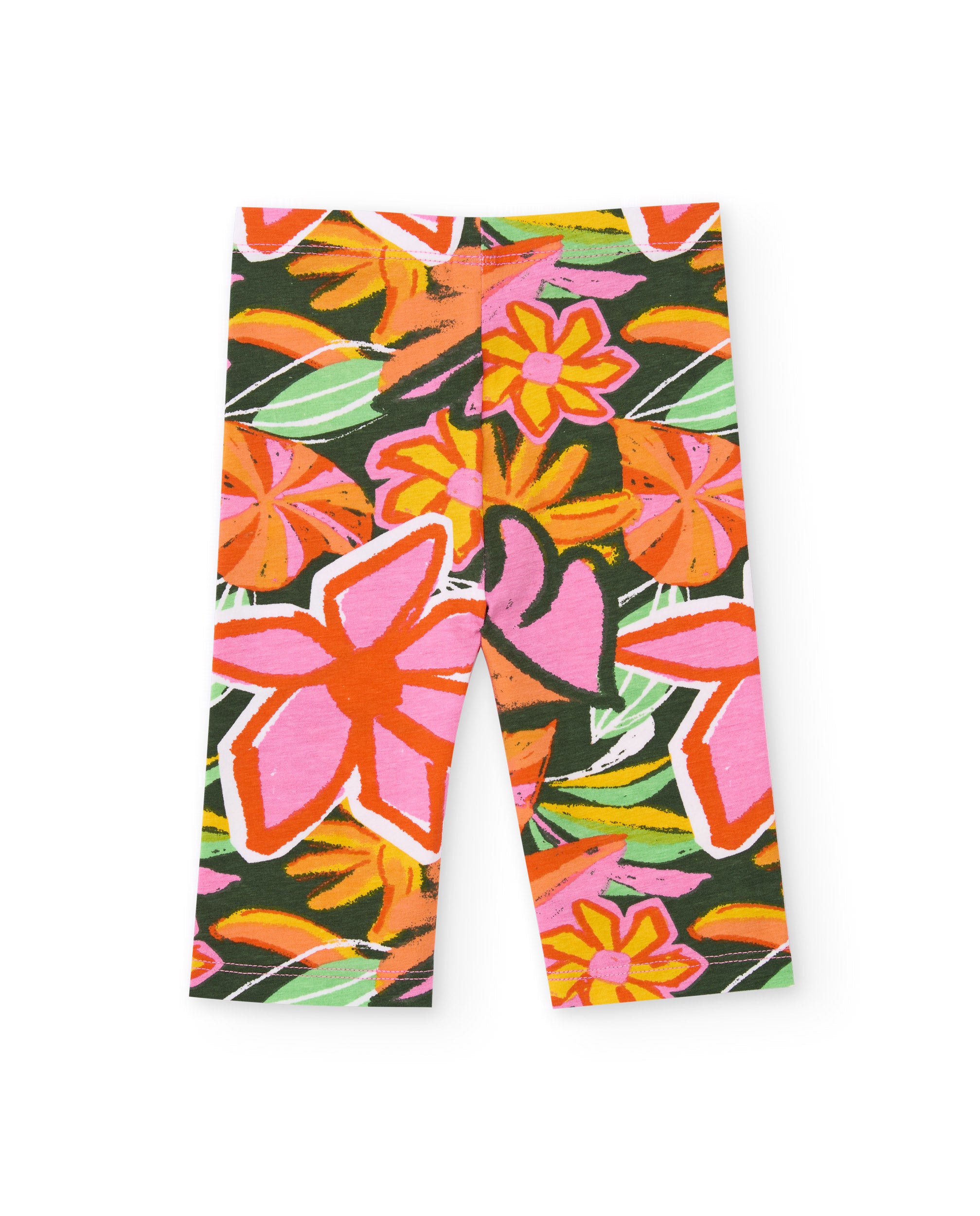 Tuc Tuc completino bambina giallo maglia leggings floreali