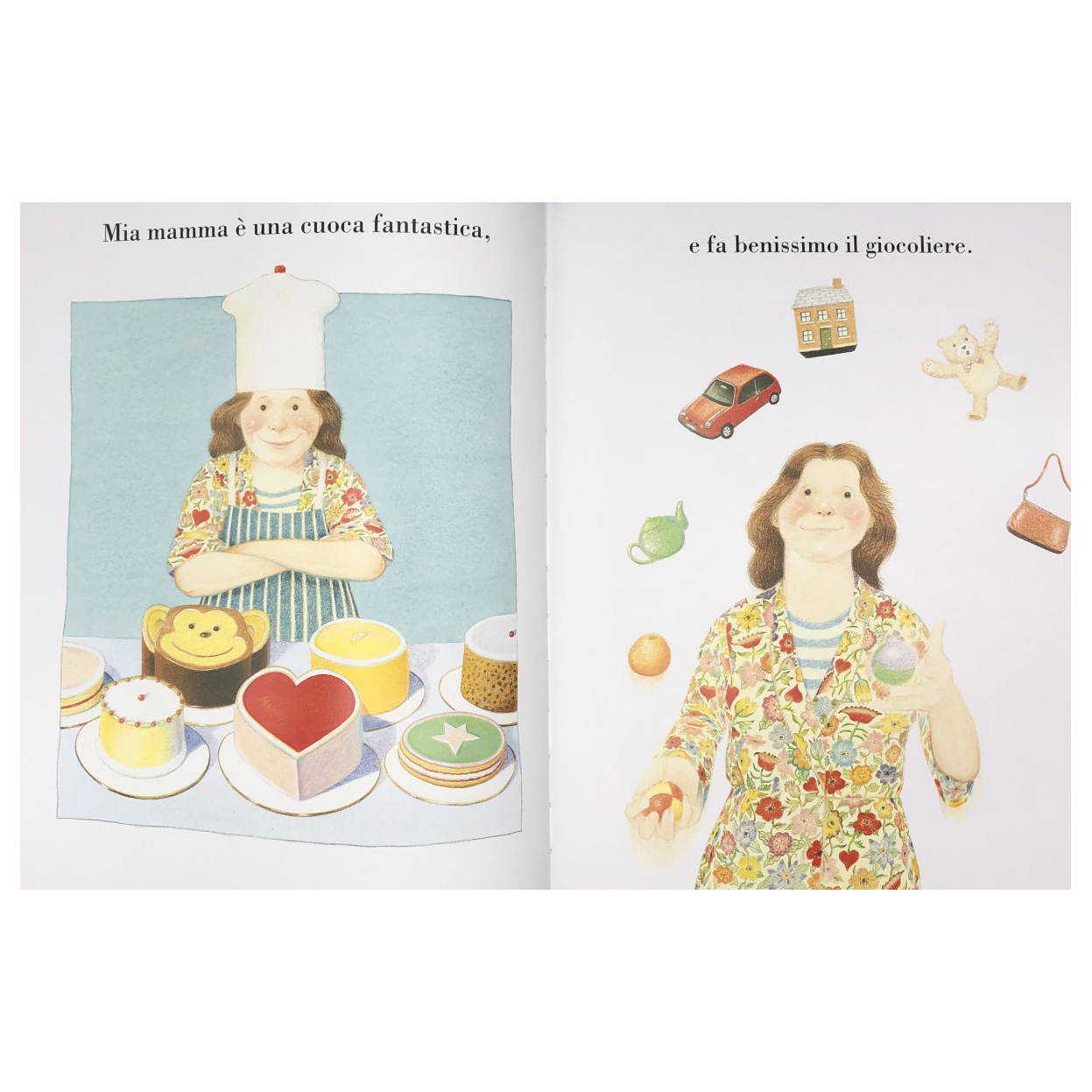 Donzelli Il mio papa La mia mamma libro illustrato 56 pagine