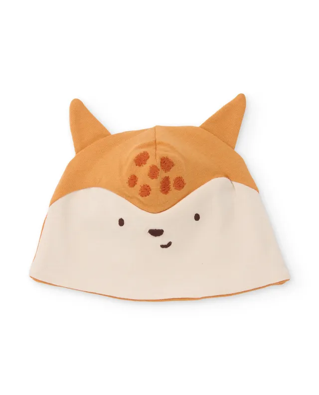Tuc tuc Magic Foxy cappello neonato cotone camel animaletti