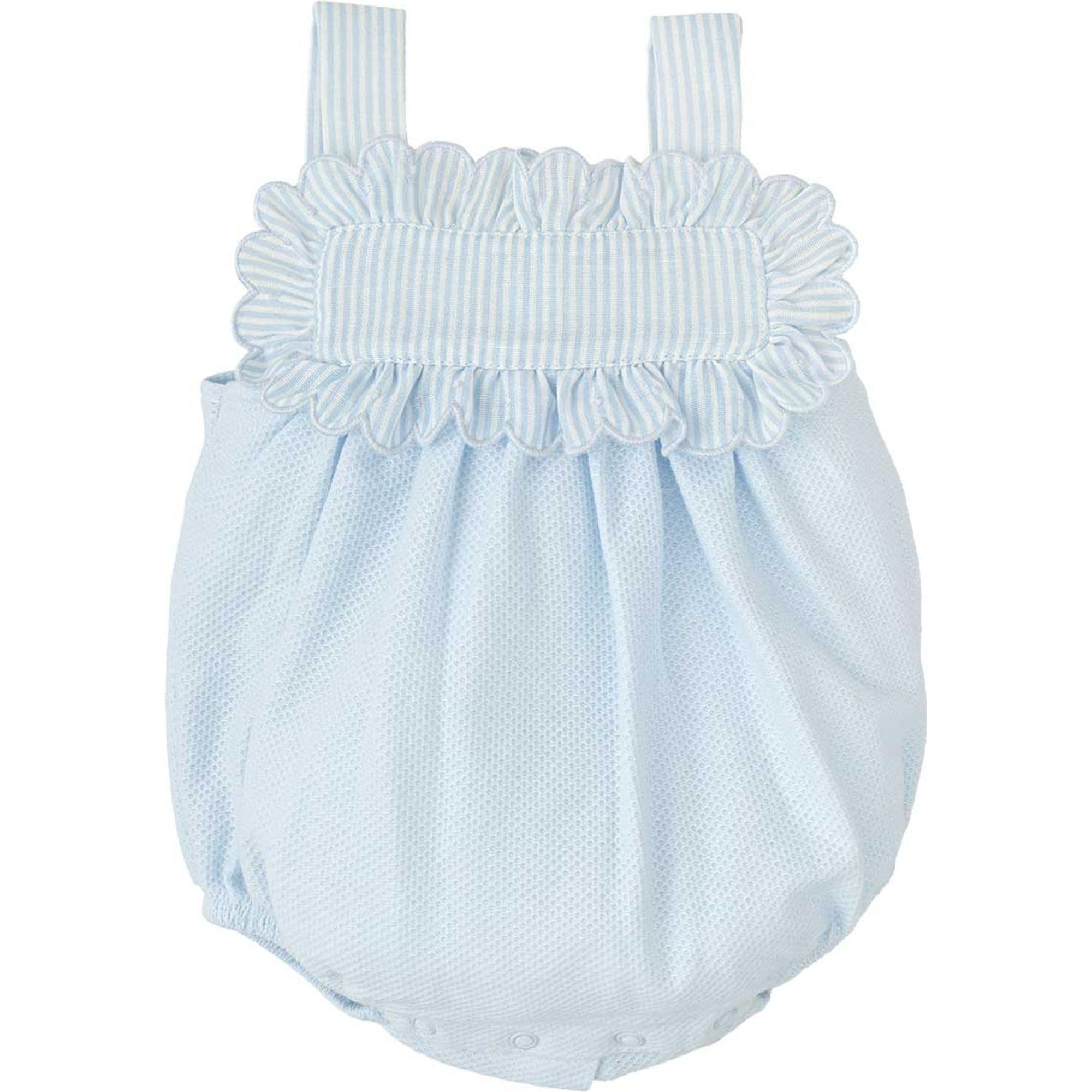 Babidu Calma pagliaccetto neonato celeste cotone