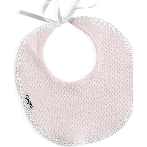 Babidu Bavaglino Rotondo Cotone Bianco Impermeabile