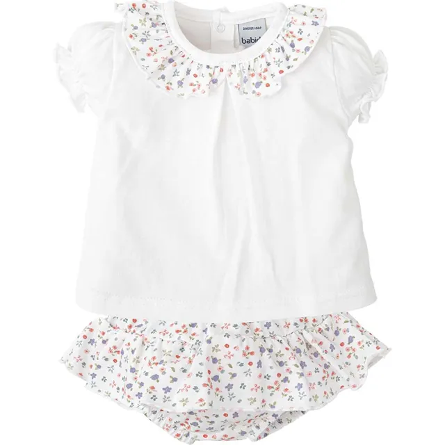 Babidu completino neonata maglia e ranetta bianco 24 mesi