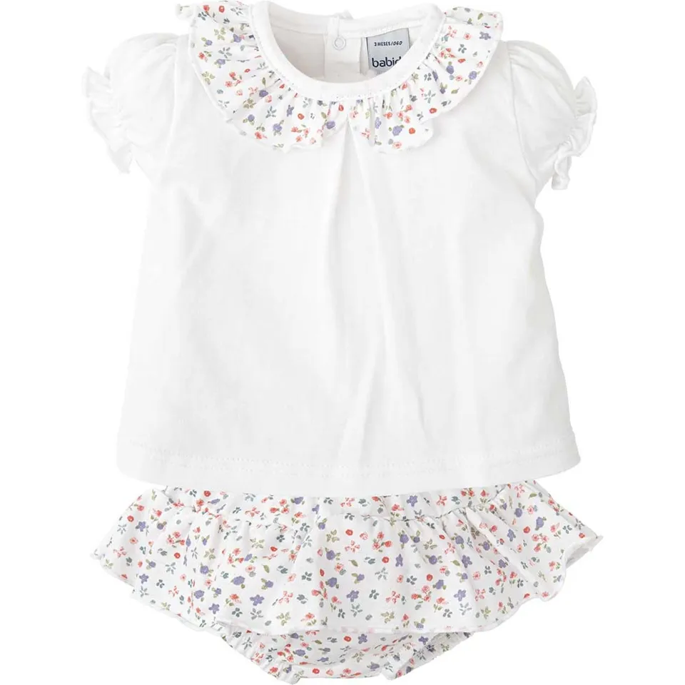 Babidu completino neonata maglia e ranetta bianco 24 mesi