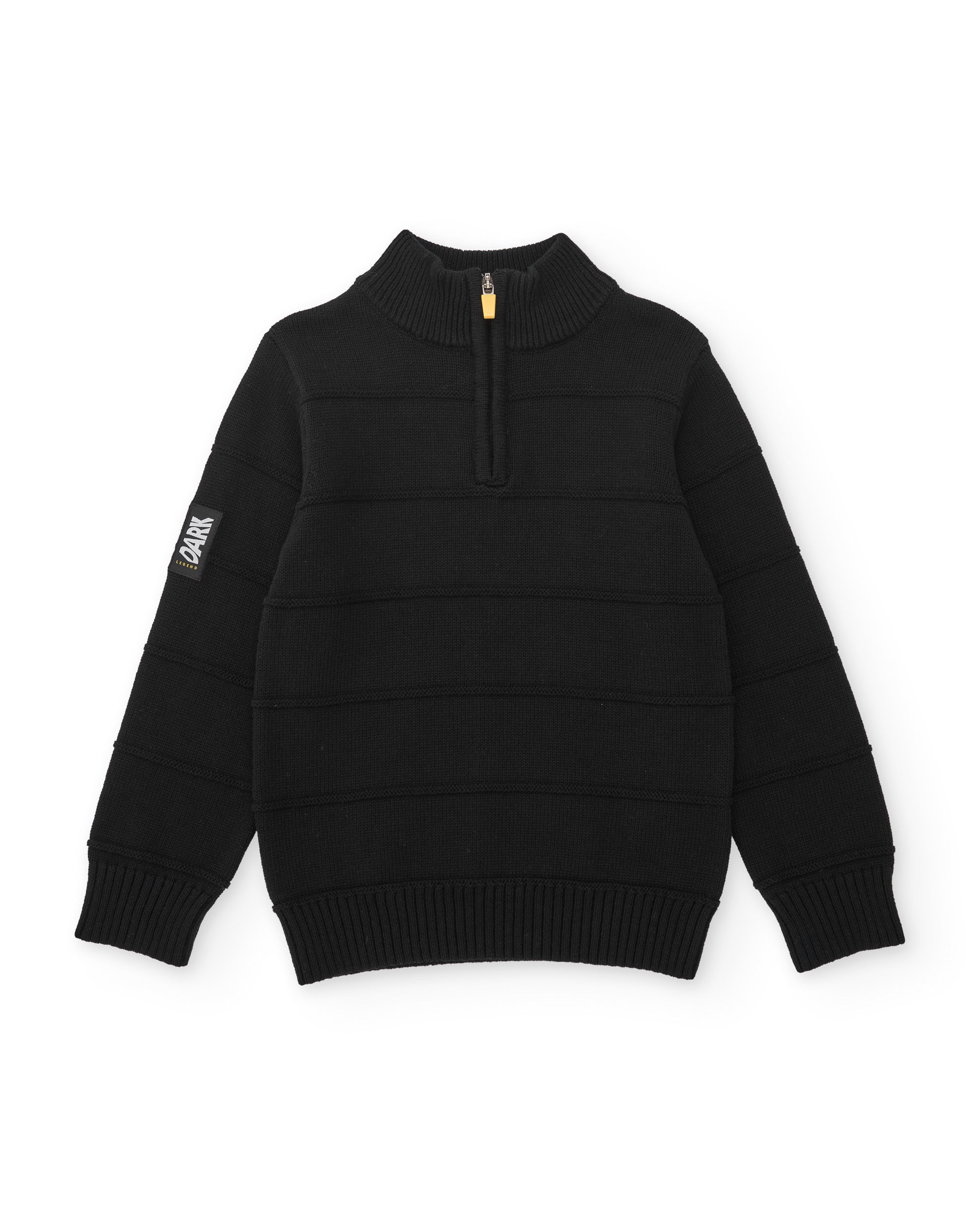 Tuc Tuc maglione bambino collo alto zip nero