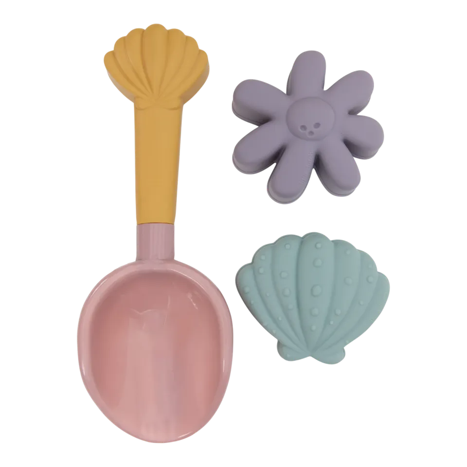Little Dutch set spiaggia 3 pezzi rosa conchiglia bimbi