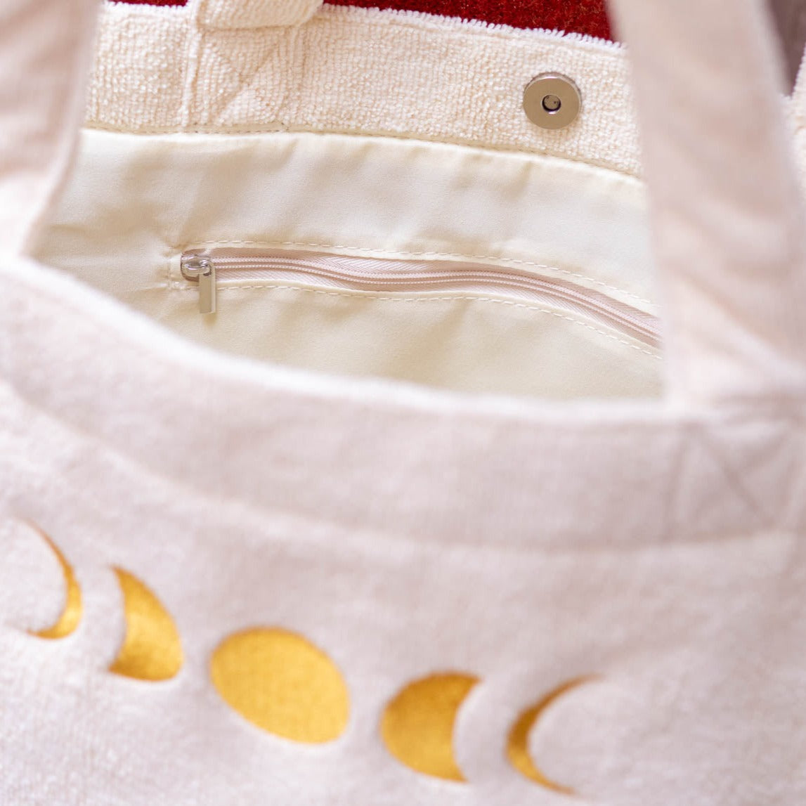 Ella and Rapha Full Moon borsa bianca spugna