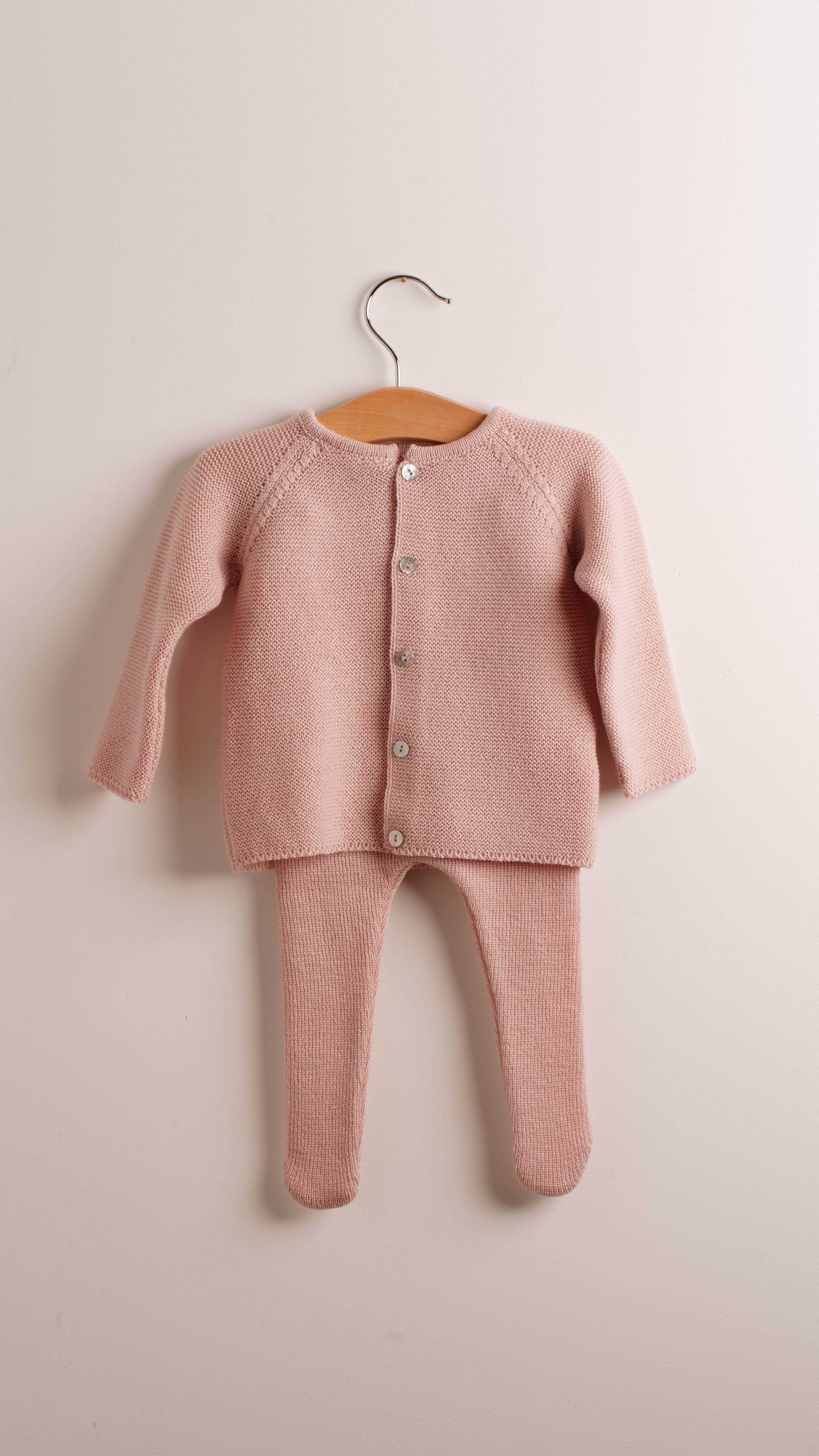 Babyhood Merino Giacca Neonato Rosa Lana Merino