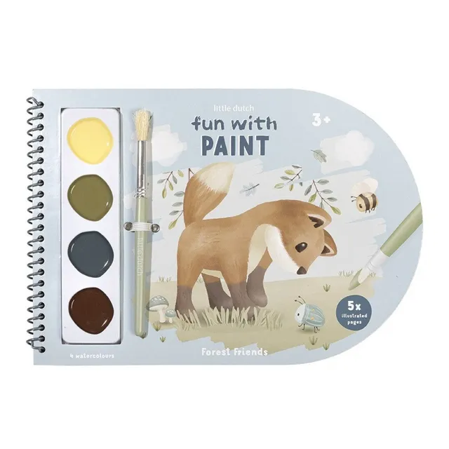 Little Dutch Forest Friends libro acquerelli bimbi 3 anni+