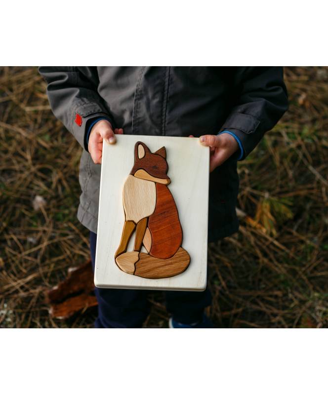 Cocoletes Wood Art Volpe puzzle legno 11 pezzi