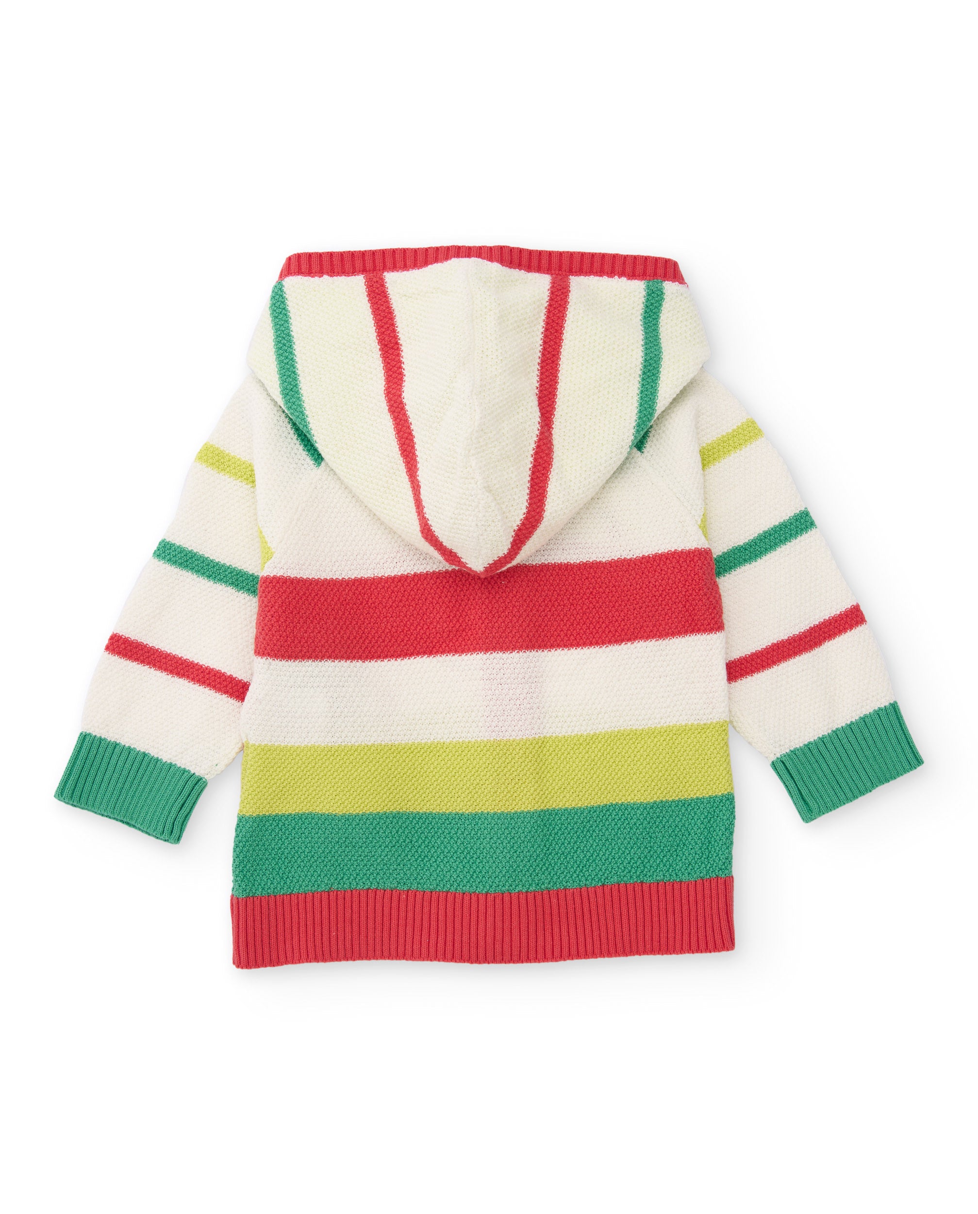 Tuc tuc cardigan neonato panna applicazioni frutta