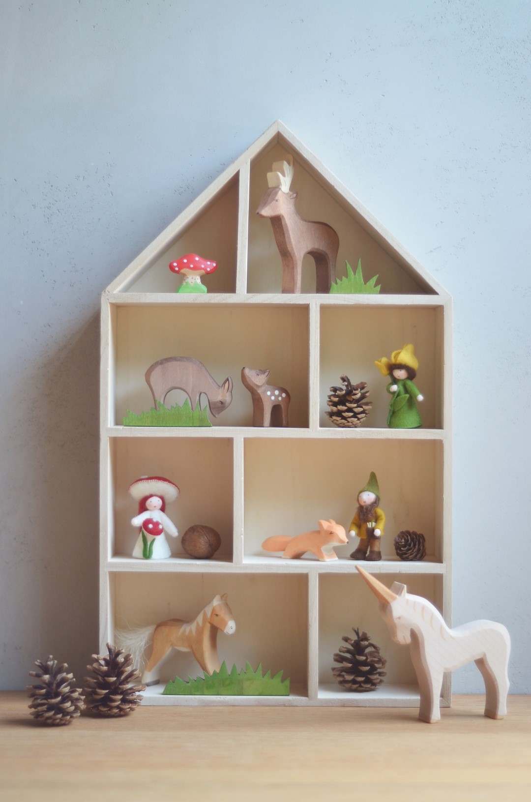 Ostheimer Unicorno Bianco figura in legno 13,5 cm