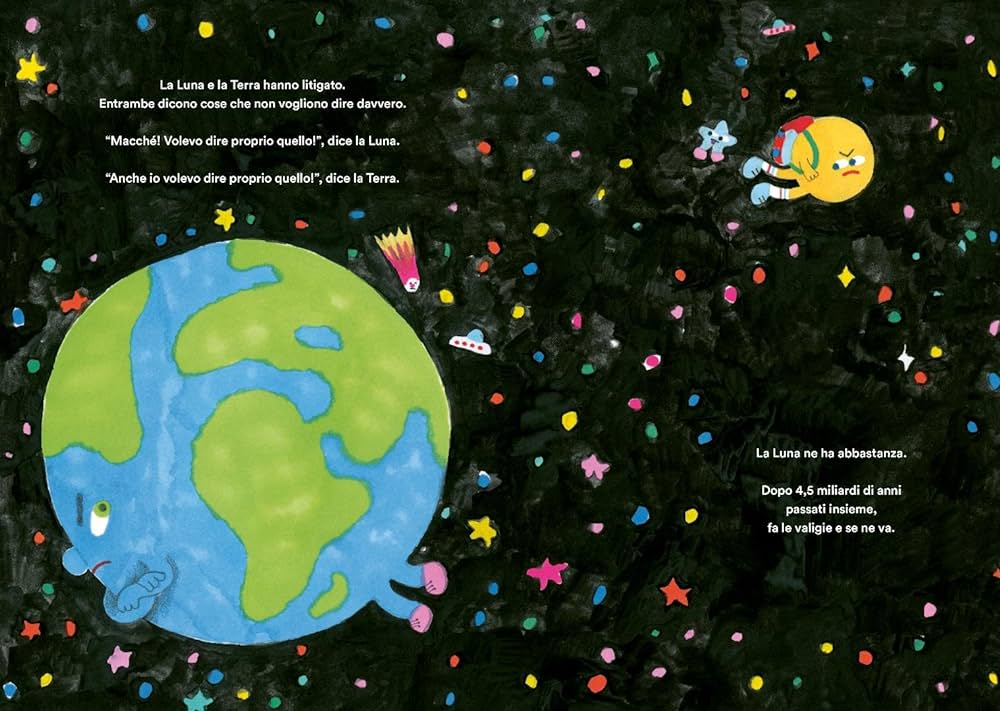 Corraini Il giorno in cui la luna e la terra litigarono libro 5 anni