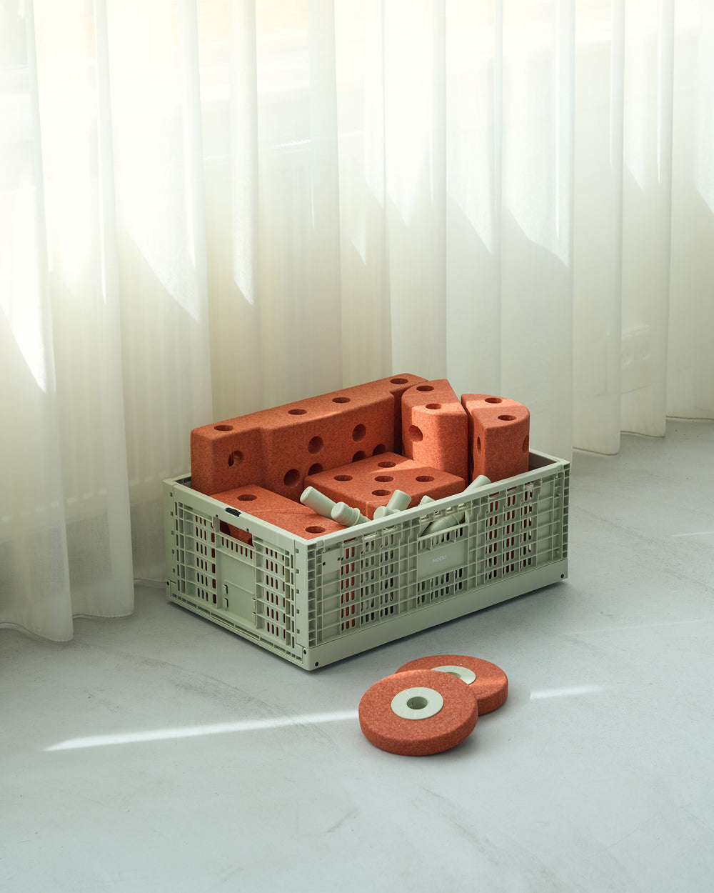 MODU Storage Crate Cassetta Dusty Green 60x40