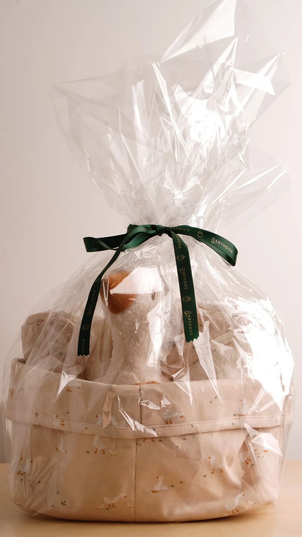 Little Dutch Little Goose cesto regalo neonato beige 4 pezzi