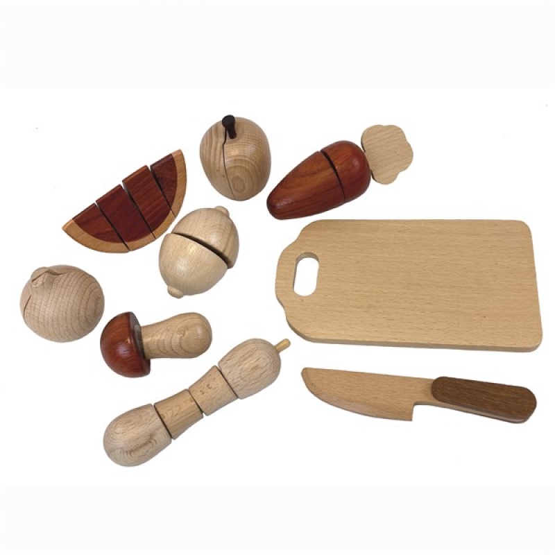 Egmont Toys Set Verdure da Tagliare Legno con Valigetta