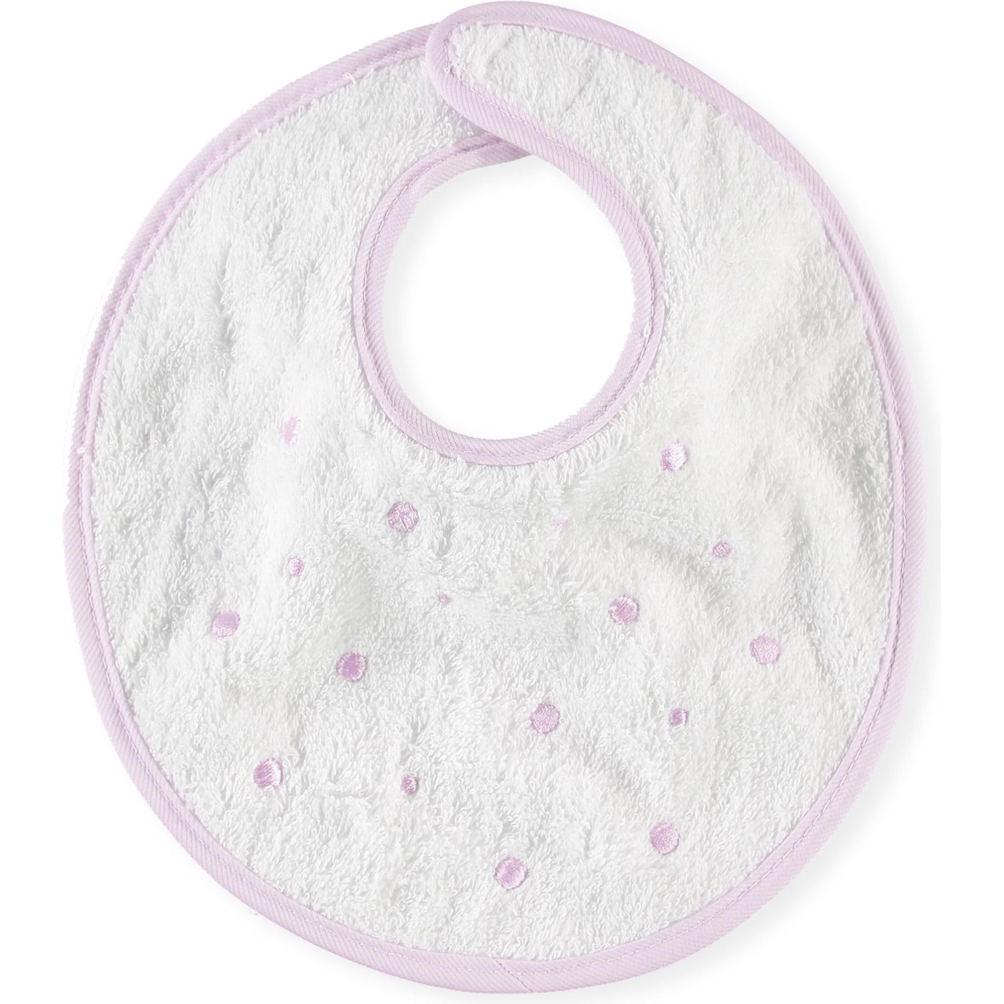 Babidu Bavaglino Celeste Cotone Velcro Girocollo Tondo