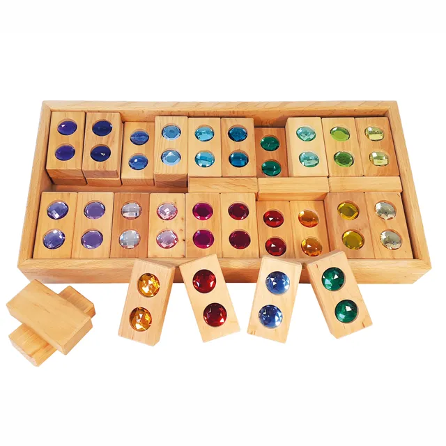 Bauspiel Color Street Set Costruzioni Legno 45 Pezzi