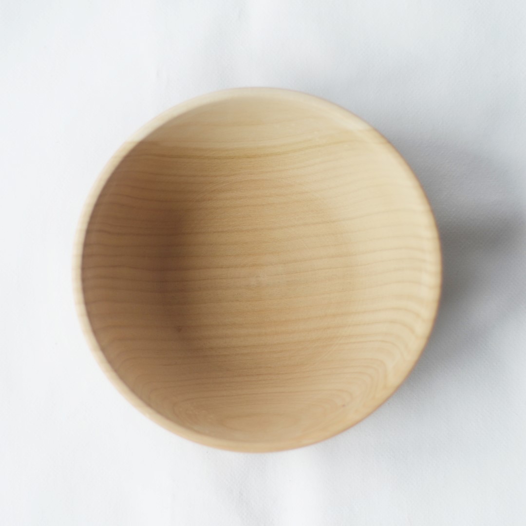 Ciotola rotonda legno naturale 16 cm montessori
