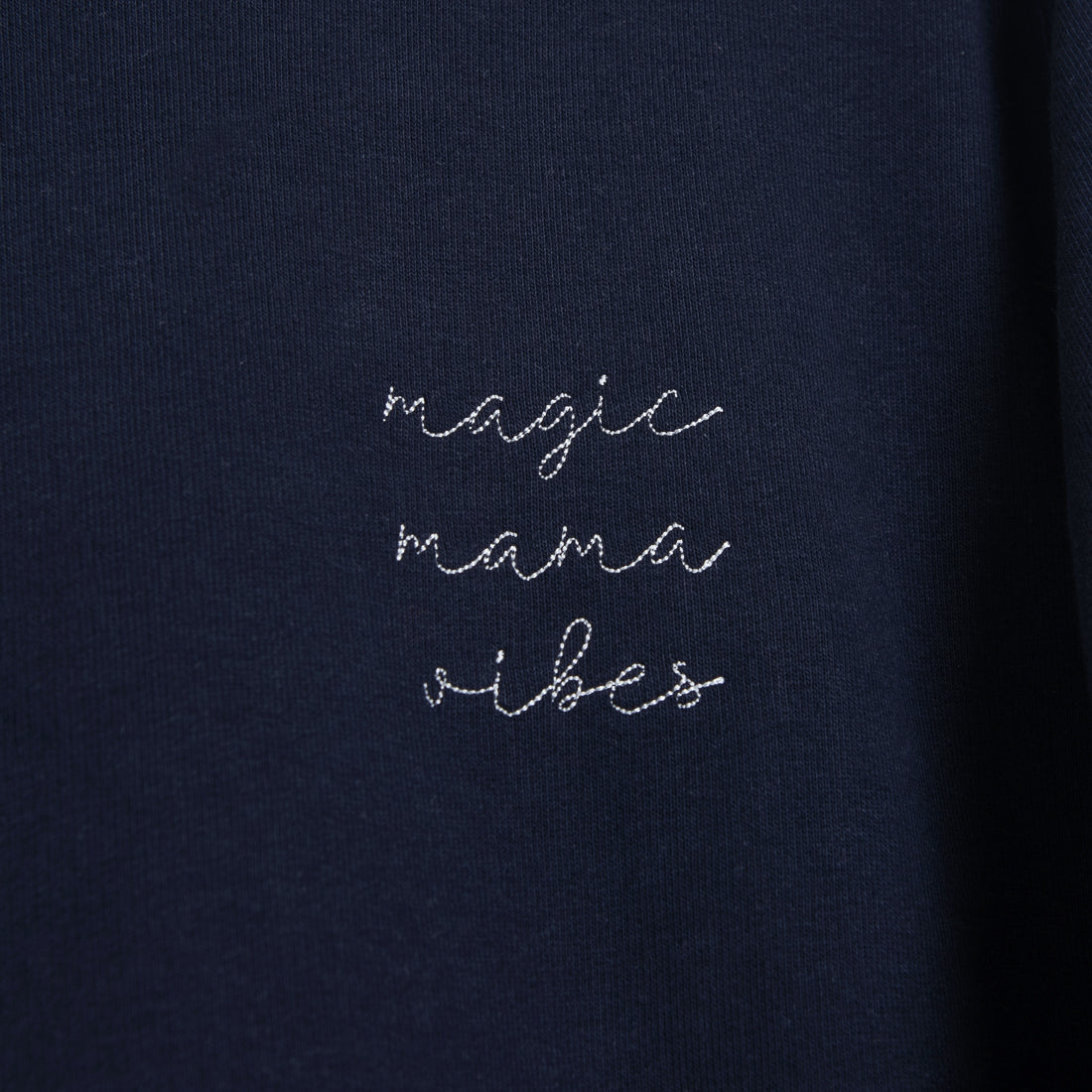 Ella and Rapha Mama felpa blu notte classica cotone