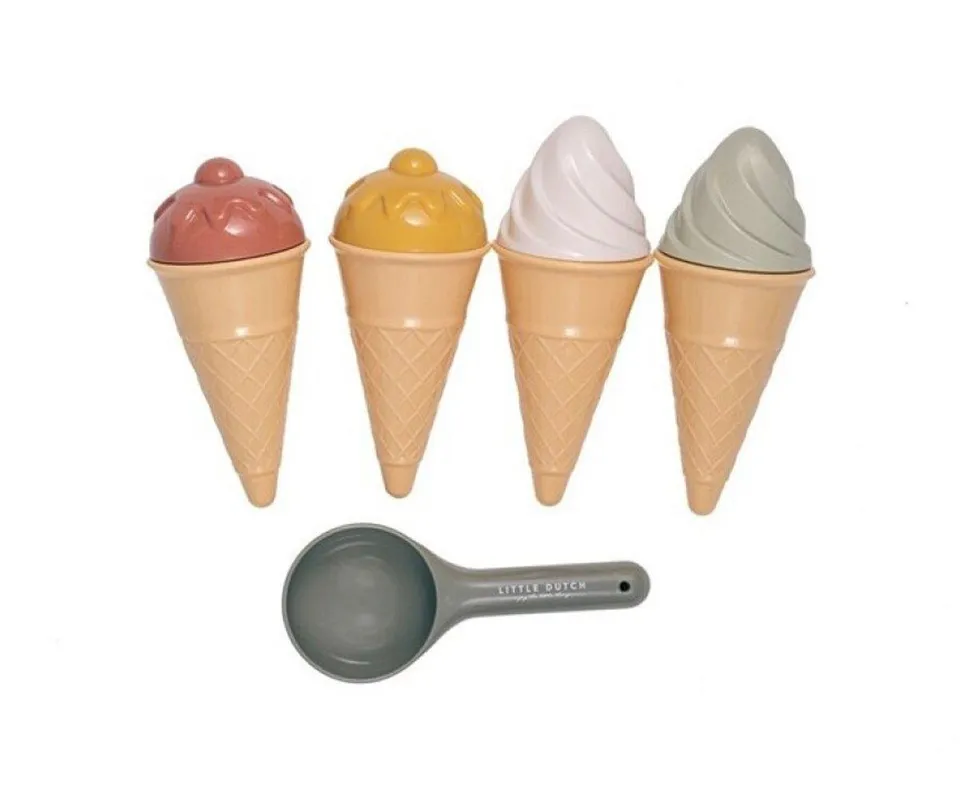 Little Dutch Set Formine Sabbia Gelati 9 Pezzi Spiaggia