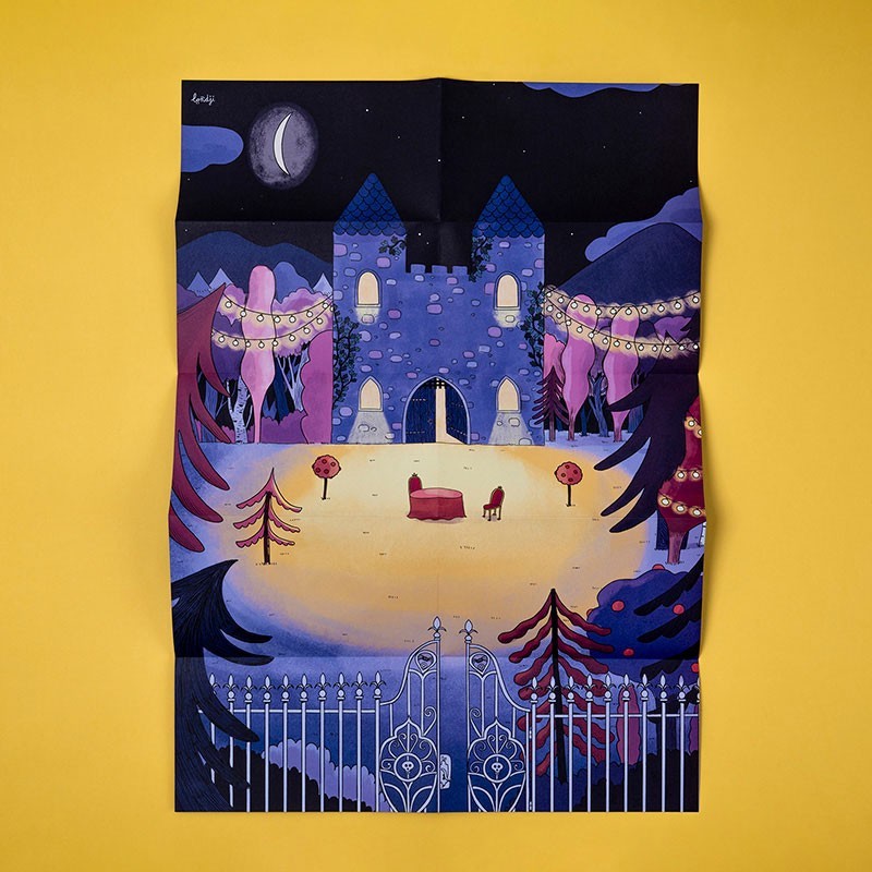 Londji Enchanted Cartella Stickers Castello 152 Adesivi