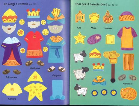 Usborne Piccoli libri con adesivi Il presepe vivente 30 pagine
