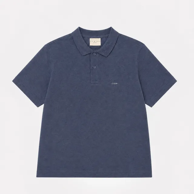 Ella and Rapha Ciao polo uomo blu cotone casual